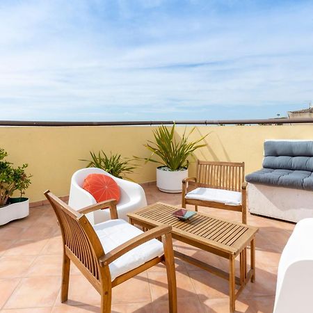 Castello Attic Sunset Terrace Apartment Каляри Екстериор снимка
